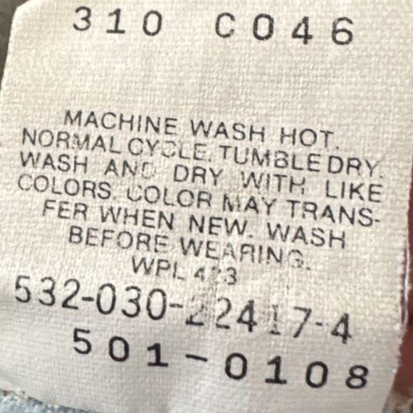 Vtg Levis 501s Acid Wash Made In The USA Size 33/32 Vintage Denim Faded Thrashed - Picture 8 of 8